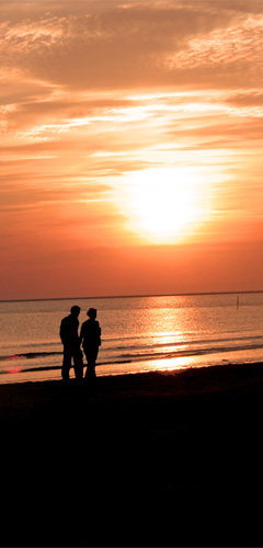 Sonnenuntergang am Strand